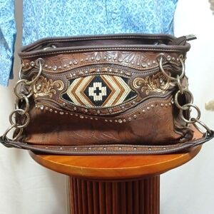 AMERICAN BLING PURSE Bag with chains and Studs and Zippers